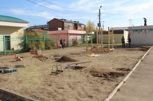 Новая тренажерная площадка в Ленинском районе